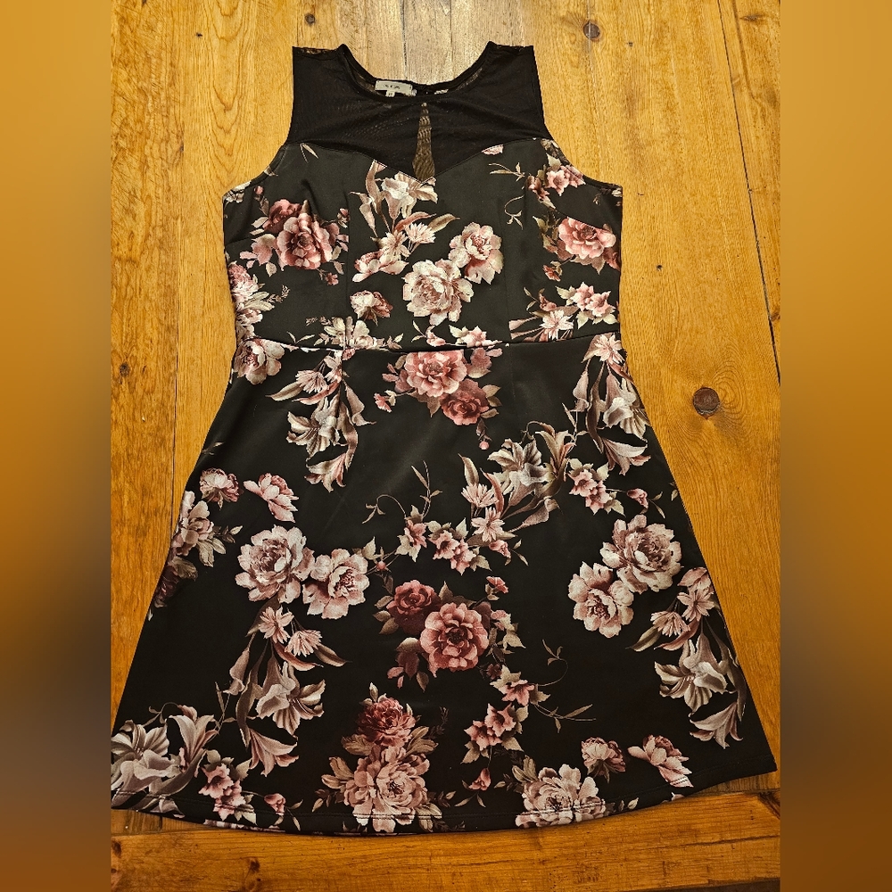 Maurices black and metallic mini dress